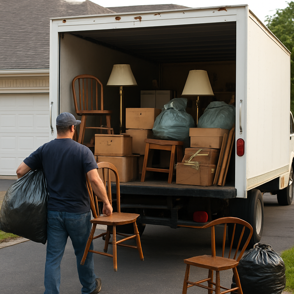 Same day junk removal service example in Bergen County NJ